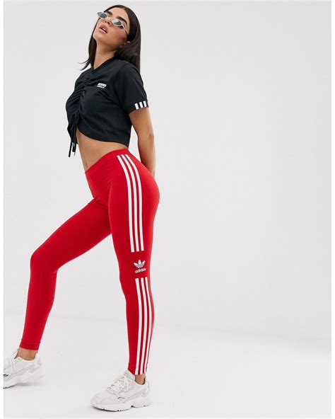 rote adidas leggins auf rechnung|Rote adidas Leggings für Damen online shoppen .